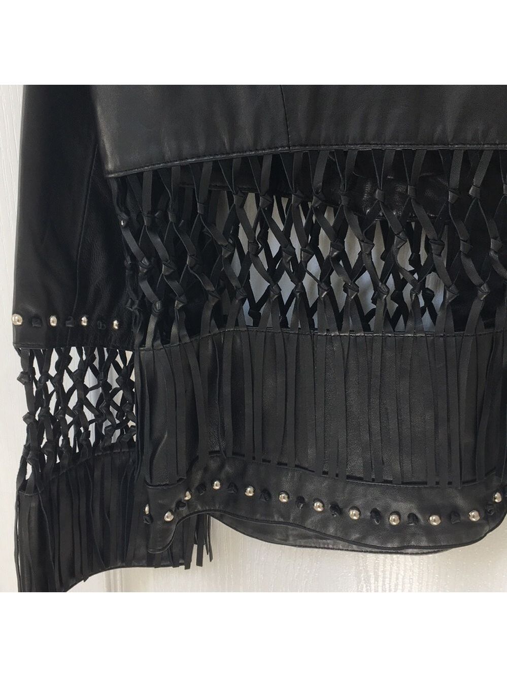 𝅺Pamela McCoy leather jacket - Picture 3 of 8